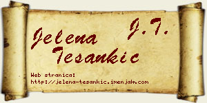 Jelena Tešankić vizit kartica
